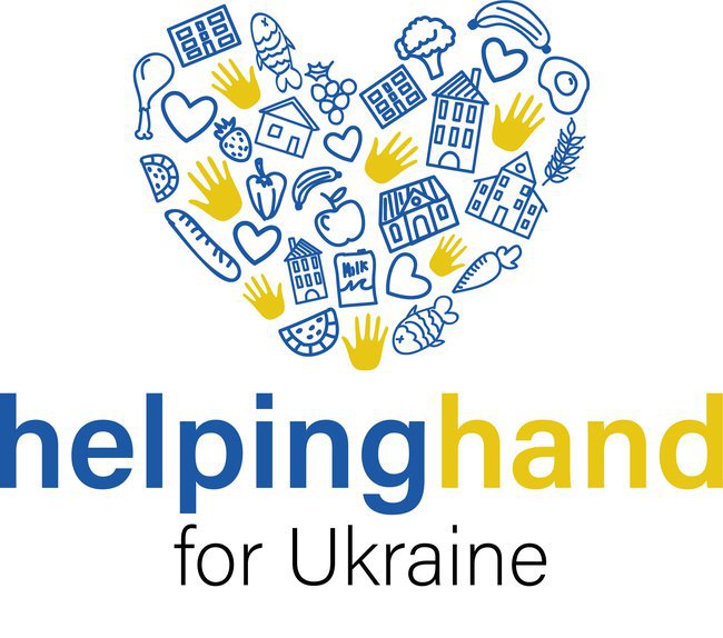 Helping hand for Ukraine logo